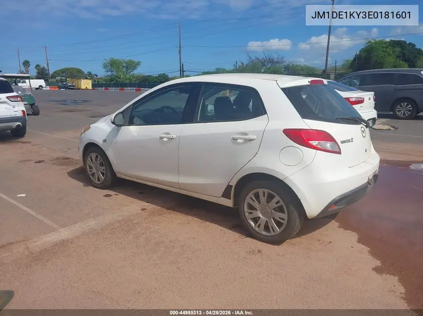 2014 Mazda Mazda2 Sport VIN: JM1DE1KY3E0181601 Lot: 44985313