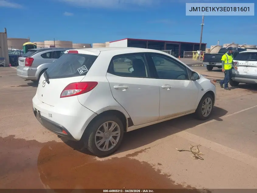2014 Mazda Mazda2 Sport VIN: JM1DE1KY3E0181601 Lot: 44985313