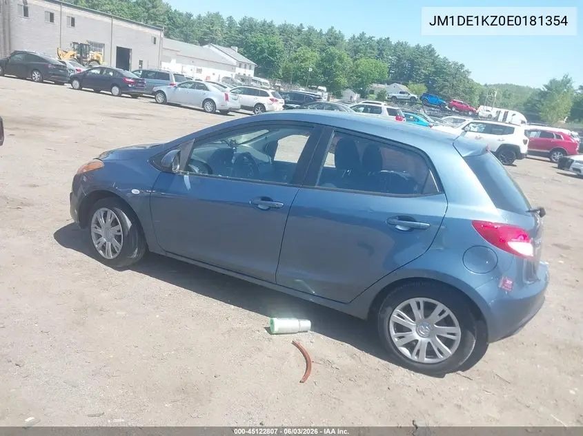 2014 Mazda Mazda2 Sport VIN: JM1DE1KZ0E0181354 Lot: 45122807