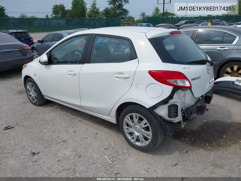 2014 Mazda Mazda2 Sport VIN: JM1DE1KY8E0174255 Lot: 45123112