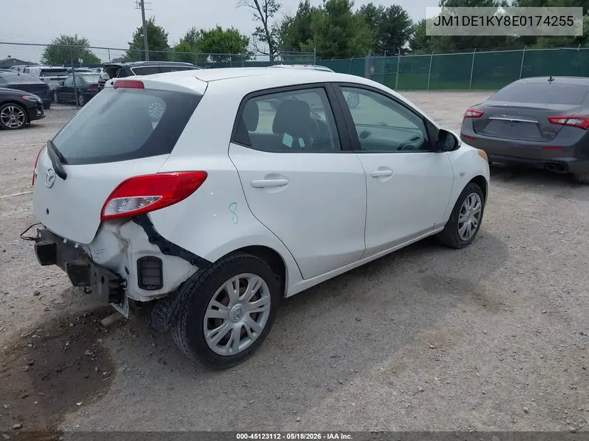 2014 Mazda Mazda2 Sport VIN: JM1DE1KY8E0174255 Lot: 45123112