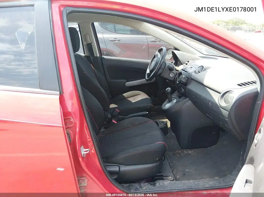 2014 Mazda Mazda2 Touring VIN: JM1DE1LYXE0178001 Lot: 45124474