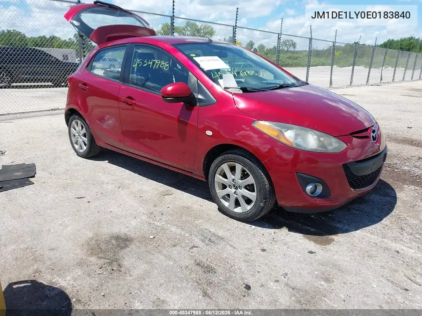 2014 Mazda Mazda2 Touring VIN: JM1DE1LY0E0183840 Lot: 45347988