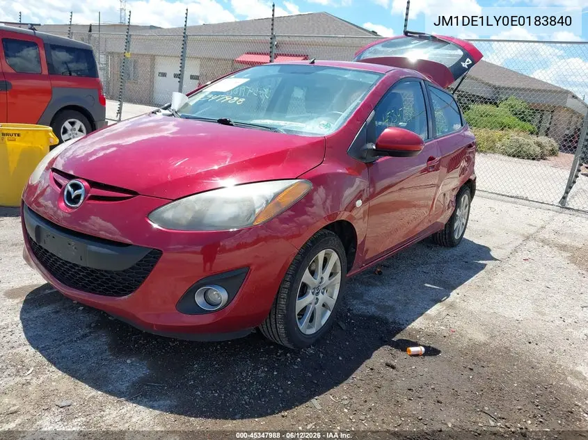 2014 Mazda Mazda2 Touring VIN: JM1DE1LY0E0183840 Lot: 45347988