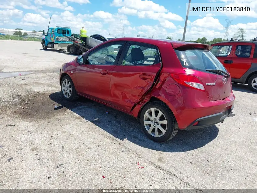 2014 Mazda Mazda2 Touring VIN: JM1DE1LY0E0183840 Lot: 45347988