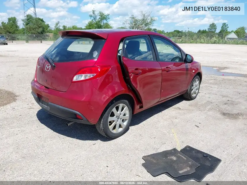 2014 Mazda Mazda2 Touring VIN: JM1DE1LY0E0183840 Lot: 45347988