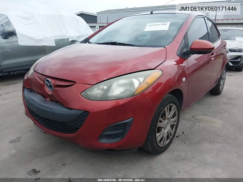 2014 Mazda Mazda2 Sport VIN: JM1DE1KY0E0171446 Lot: 45393768