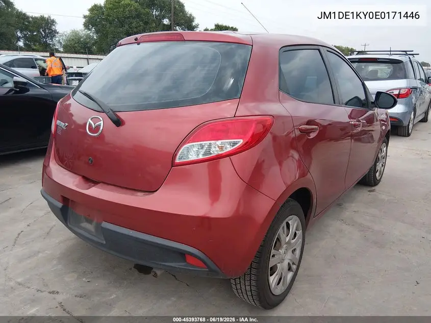 2014 Mazda Mazda2 Sport VIN: JM1DE1KY0E0171446 Lot: 45393768