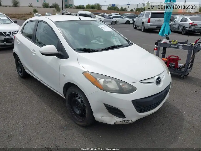 2014 Mazda Mazda2 Sport VIN: JM1DE1KY4E0186533 Lot: 45534236