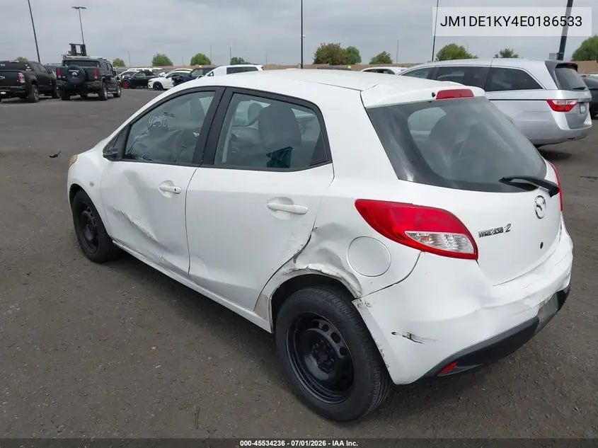 2014 Mazda Mazda2 Sport VIN: JM1DE1KY4E0186533 Lot: 45534236
