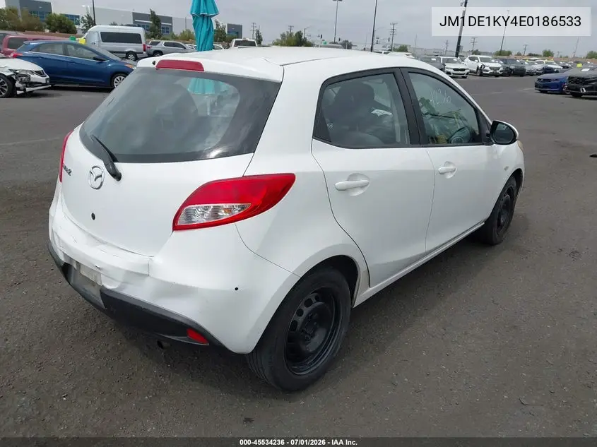 2014 Mazda Mazda2 Sport VIN: JM1DE1KY4E0186533 Lot: 45534236