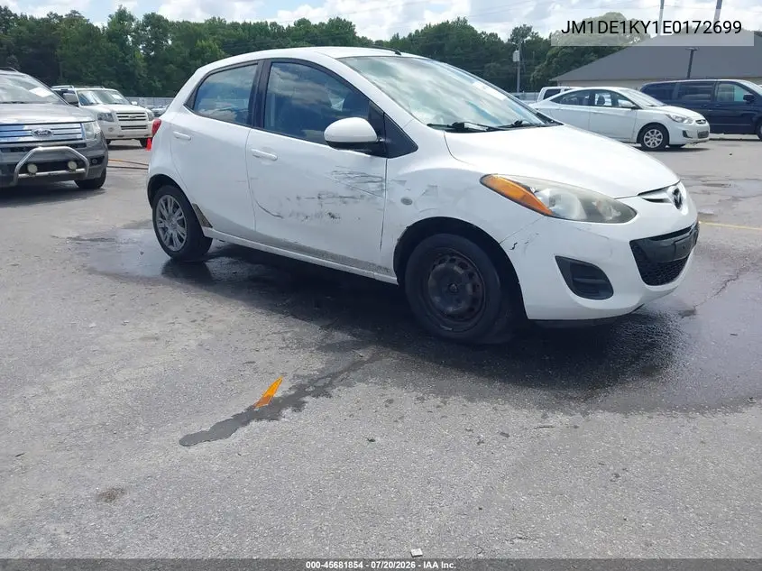2014 Mazda Mazda2 Sport VIN: JM1DE1KY1E0172699 Lot: 45681854