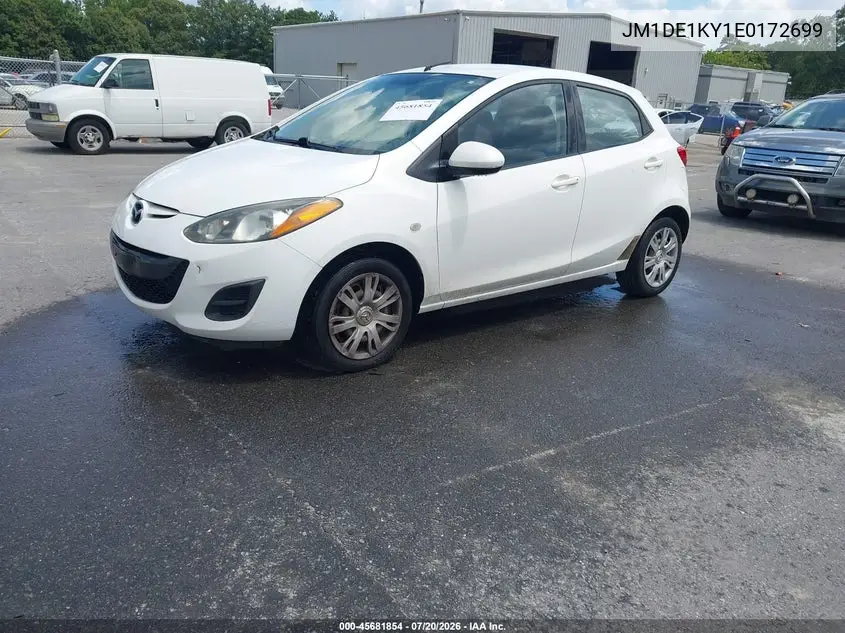 2014 Mazda Mazda2 Sport VIN: JM1DE1KY1E0172699 Lot: 45681854
