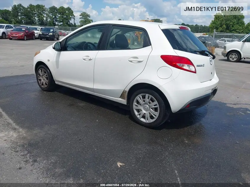 2014 Mazda Mazda2 Sport VIN: JM1DE1KY1E0172699 Lot: 45681854
