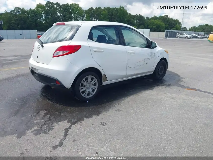 2014 Mazda Mazda2 Sport VIN: JM1DE1KY1E0172699 Lot: 45681854