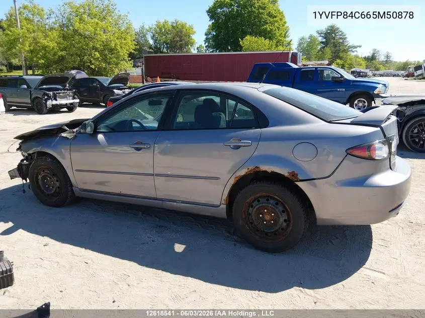 2006 Mazda Mazda6 VIN: 1YVFP84C665M50878 Lot: 12618541