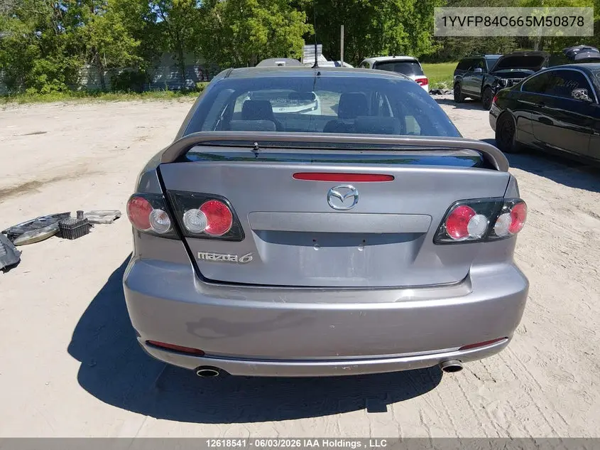 2006 Mazda Mazda6 VIN: 1YVFP84C665M50878 Lot: 12618541