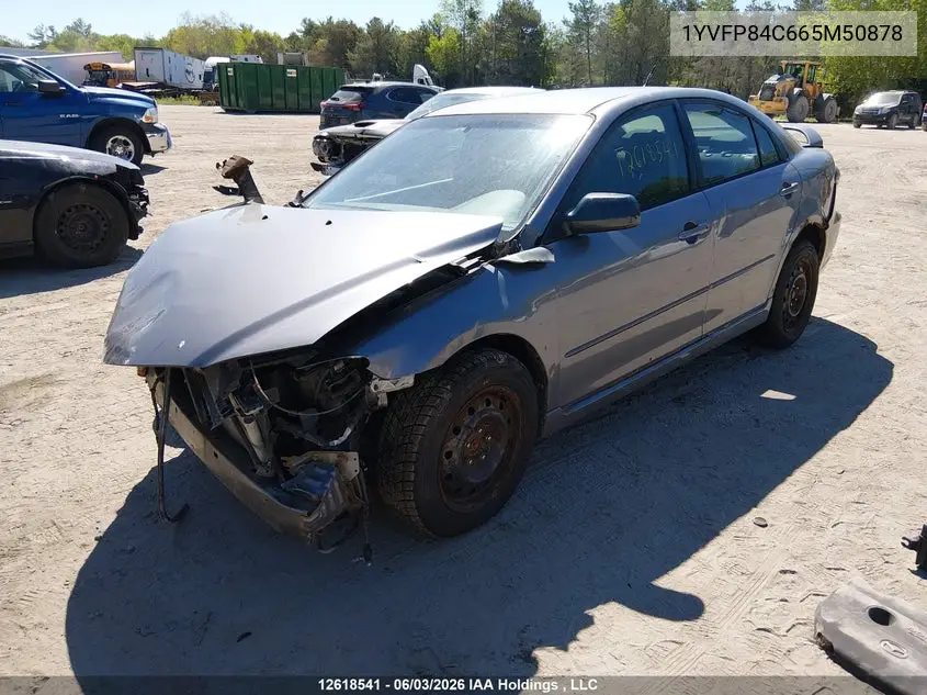 2006 Mazda Mazda6 VIN: 1YVFP84C665M50878 Lot: 12618541