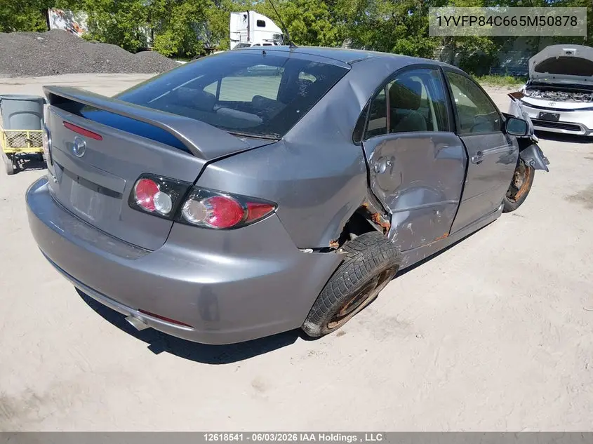 2006 Mazda Mazda6 VIN: 1YVFP84C665M50878 Lot: 12618541