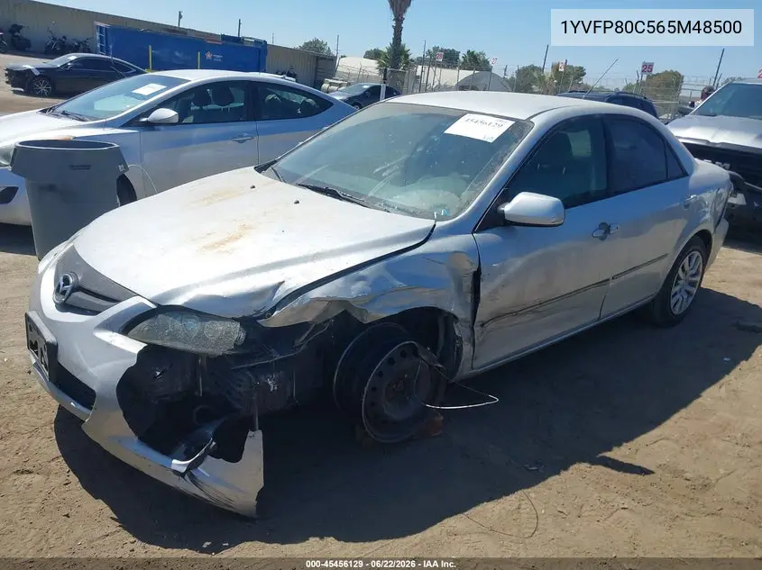 2006 Mazda Mazda6 I VIN: 1YVFP80C565M48500 Lot: 45456129