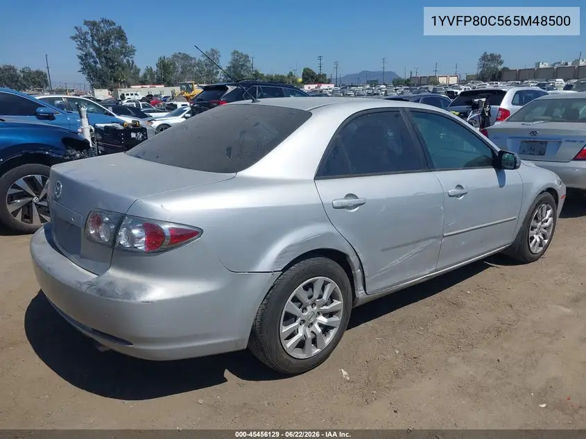 2006 Mazda Mazda6 I VIN: 1YVFP80C565M48500 Lot: 45456129