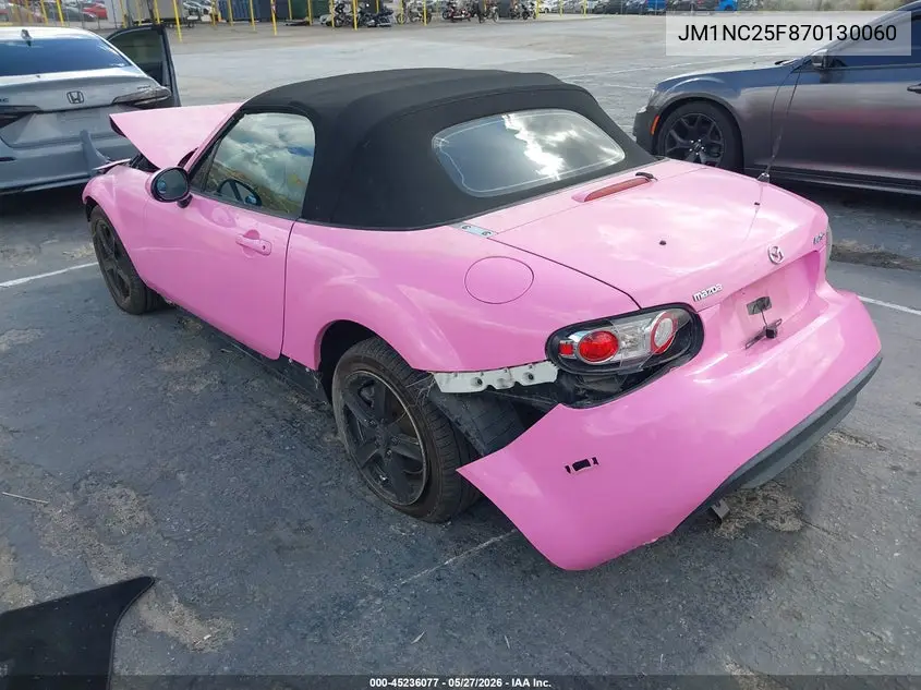 2007 Mazda Mx-5 Miata VIN: JM1NC25F870130060 Lot: 45236077