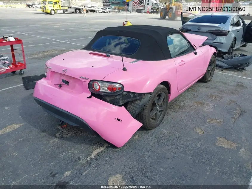 2007 Mazda Mx-5 Miata VIN: JM1NC25F870130060 Lot: 45236077