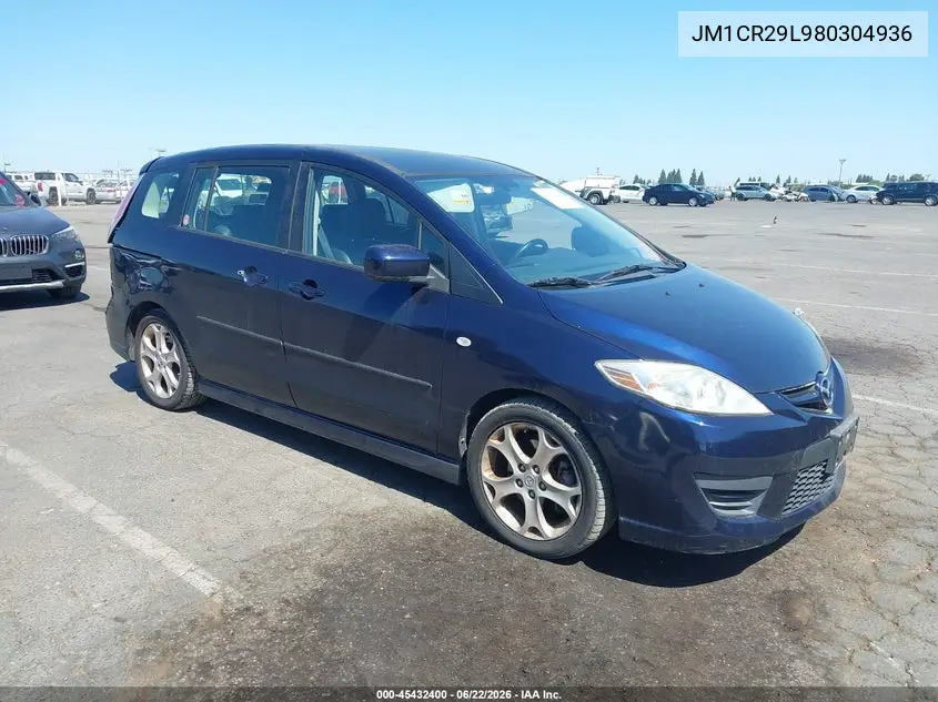 2008 Mazda Mazda5 Sport VIN: JM1CR29L980304936 Lot: 45432400