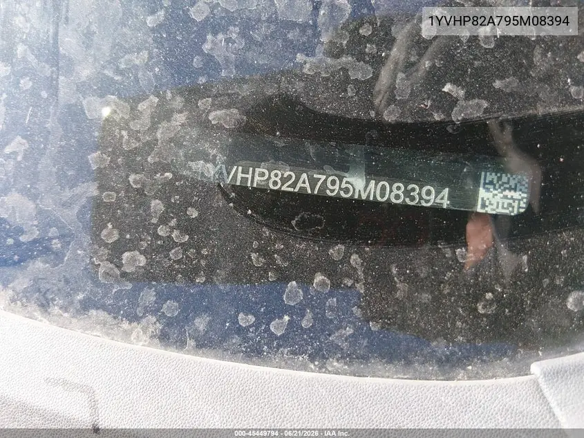 2009 Mazda Mazda6 I Grand Touring VIN: 1YVHP82A795M08394 Lot: 45449794