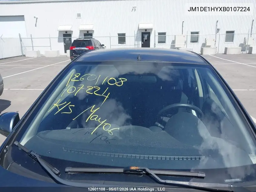 2011 Mazda Mazda2 VIN: JM1DE1HYXB0107224 Lot: 12601108