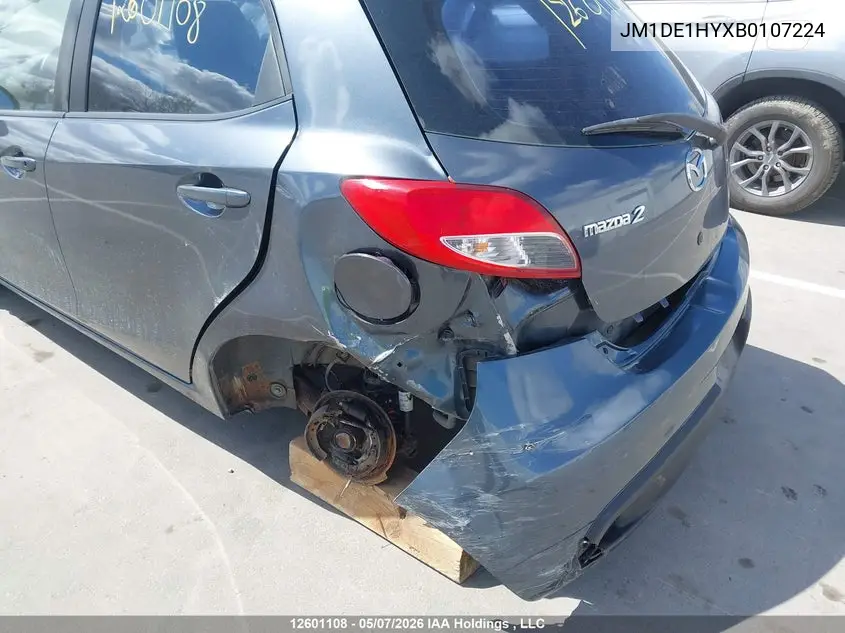 2011 Mazda Mazda2 VIN: JM1DE1HYXB0107224 Lot: 12601108