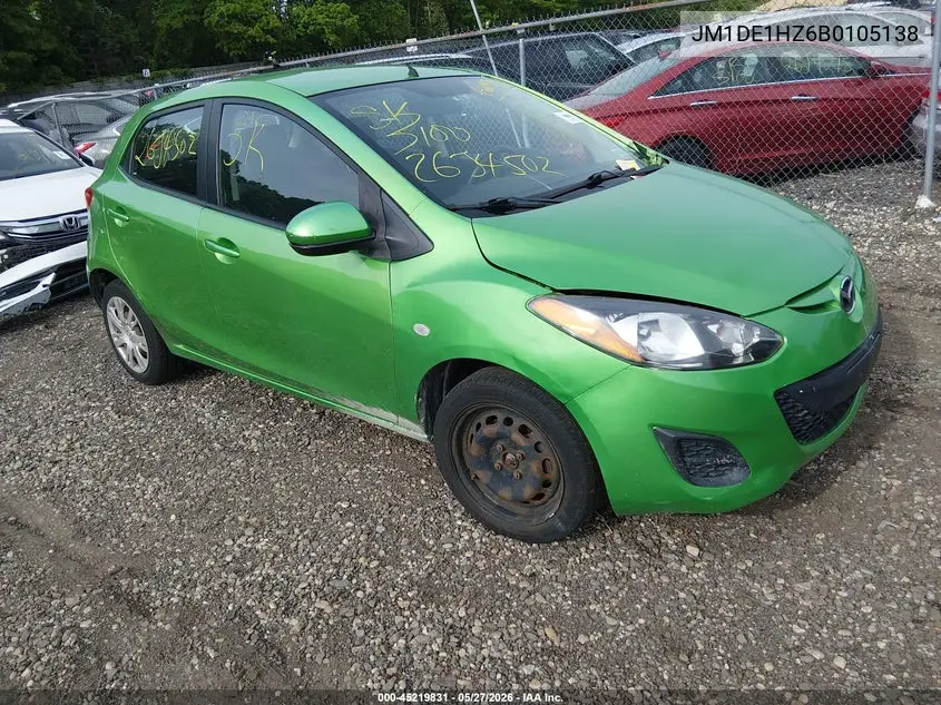 2011 Mazda Mazda2 Sport VIN: JM1DE1HZ6B0105138 Lot: 45219831