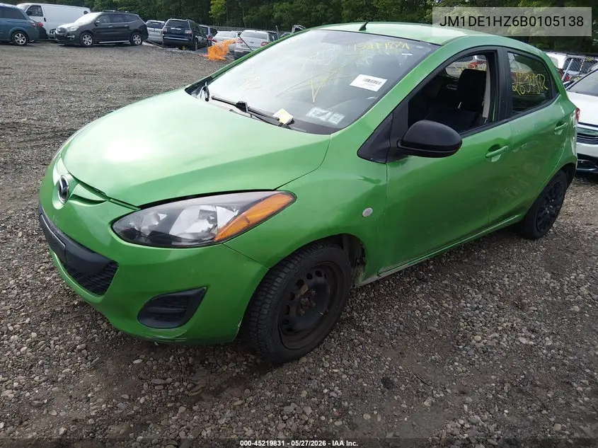 2011 Mazda Mazda2 Sport VIN: JM1DE1HZ6B0105138 Lot: 45219831