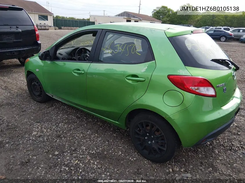 2011 Mazda Mazda2 Sport VIN: JM1DE1HZ6B0105138 Lot: 45219831