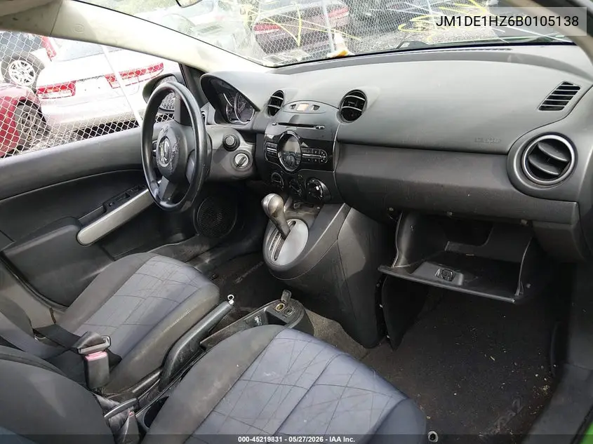 2011 Mazda Mazda2 Sport VIN: JM1DE1HZ6B0105138 Lot: 45219831
