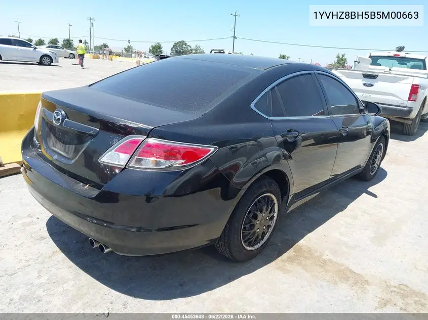 2011 Mazda Mazda6 I Sport VIN: 1YVHZ8BH5B5M00663 Lot: 45453648