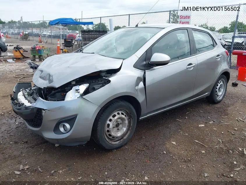 2013 Mazda Mazda2 Sport VIN: JM1DE1KYXD0156502 Lot: 45352690