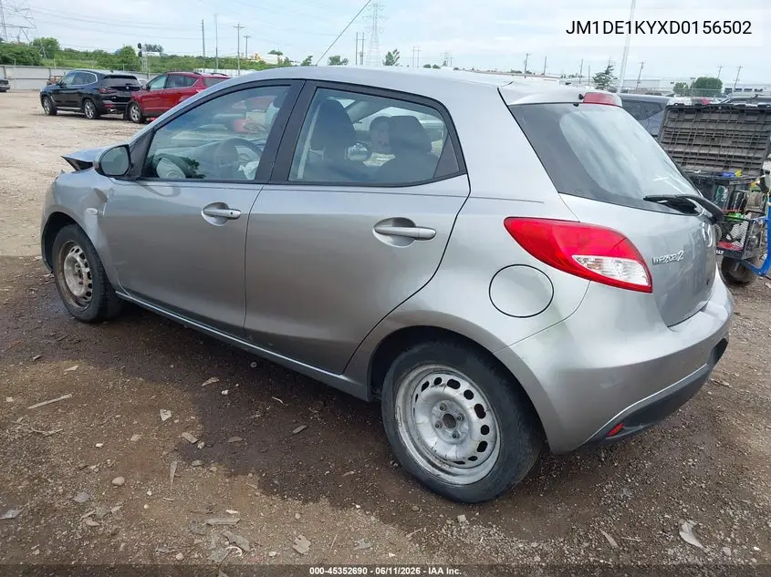 2013 Mazda Mazda2 Sport VIN: JM1DE1KYXD0156502 Lot: 45352690