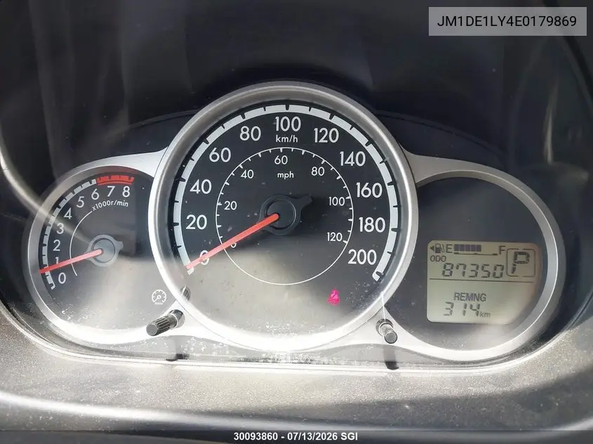 2014 Mazda Mazda2 Touring VIN: JM1DE1LY4E0179869 Lot: 30093860