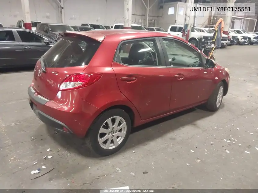 2014 Mazda Mazda2 Touring VIN: JM1DE1LY8E0175551 Lot: 45449122