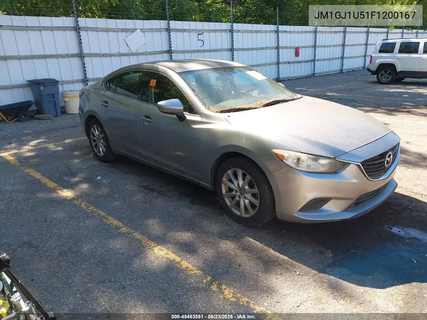 2015 Mazda Mazda6 I Sport VIN: JM1GJ1U51F1200167 Lot: 45463551