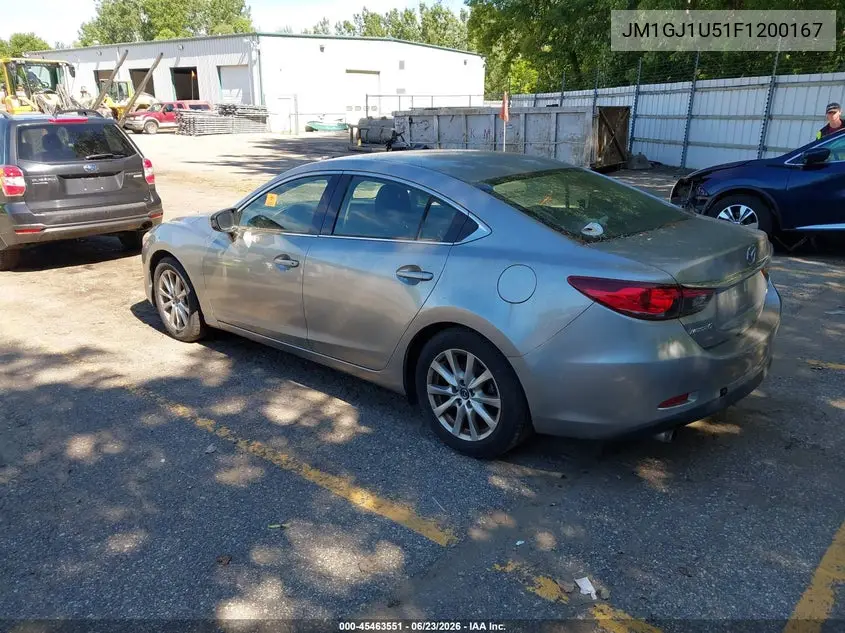 2015 Mazda Mazda6 I Sport VIN: JM1GJ1U51F1200167 Lot: 45463551