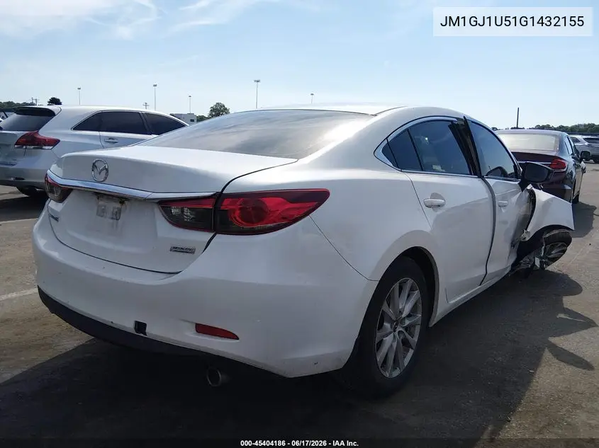 2016 Mazda Mazda6 I Sport VIN: JM1GJ1U51G1432155 Lot: 45404186