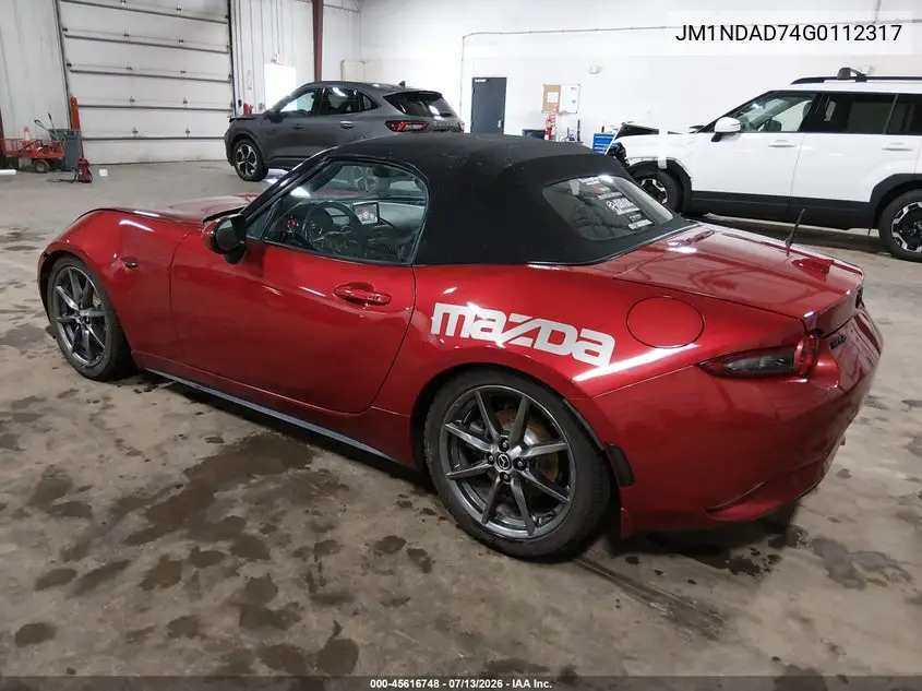 2016 Mazda Mx-5 Miata Grand Touring VIN: JM1NDAD74G0112317 Lot: 45616748