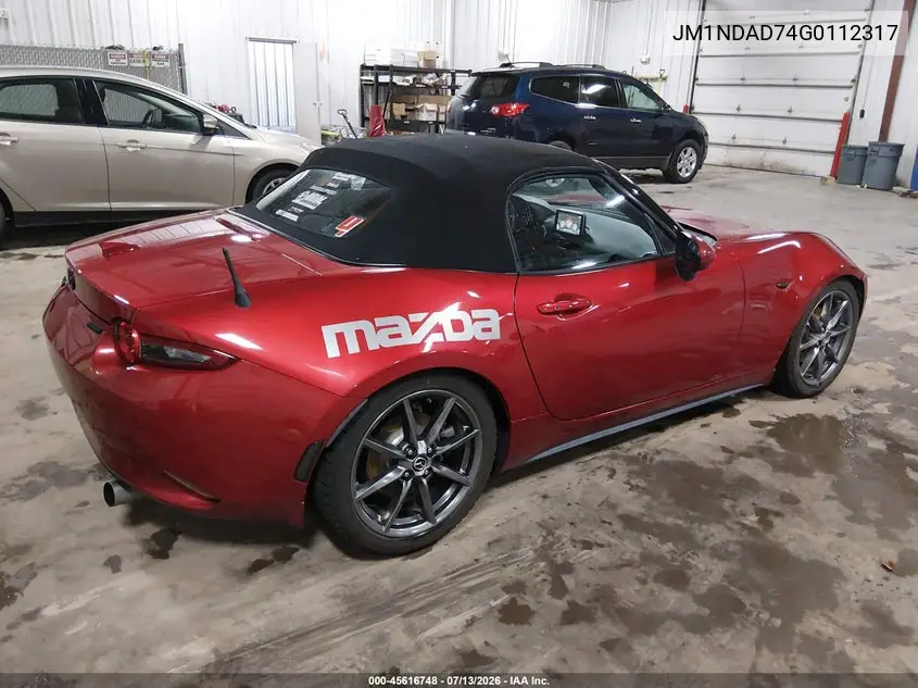 2016 Mazda Mx-5 Miata Grand Touring VIN: JM1NDAD74G0112317 Lot: 45616748