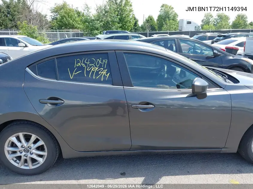 2017 Mazda Mazda3 Se VIN: JM1BN1T72H1149394 Lot: 12642049