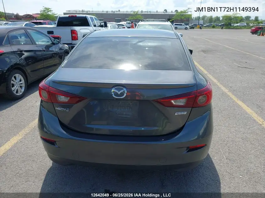 2017 Mazda Mazda3 Se VIN: JM1BN1T72H1149394 Lot: 12642049