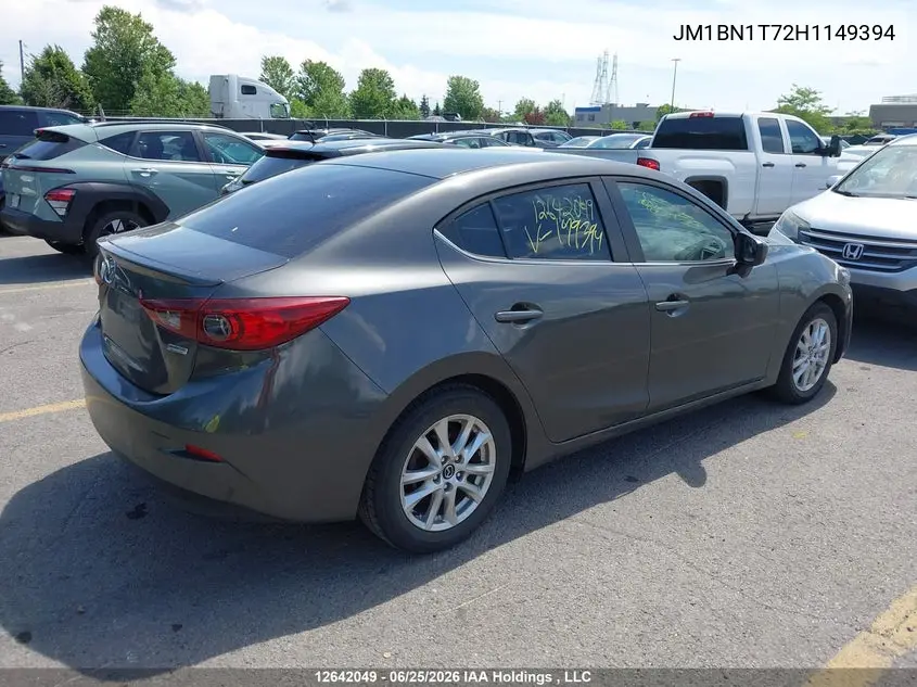 2017 Mazda Mazda3 Se VIN: JM1BN1T72H1149394 Lot: 12642049