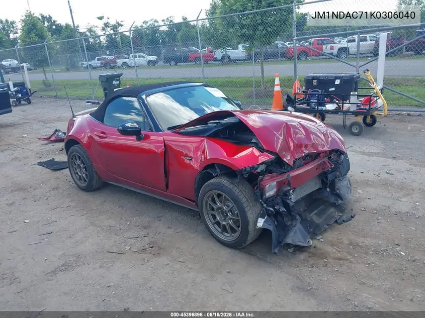 2019 Mazda Mx-5 Miata Club VIN: JM1NDAC71K0306040 Lot: 45396896