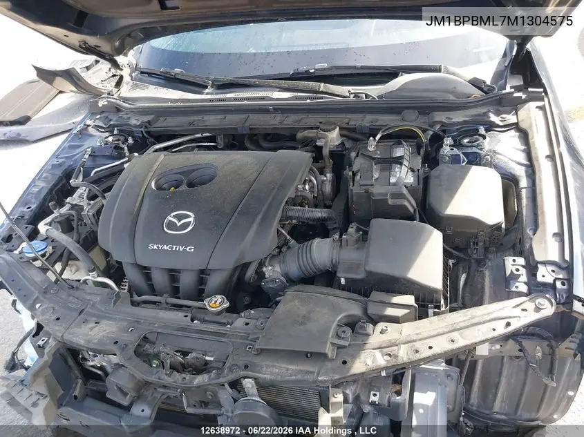 2021 Mazda Mazda3 Gt VIN: JM1BPBML7M1304575 Lot: 12638972